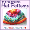 14 Free Crochet Hat Patterns Crochet Beanie Hats Crochet Cap Patterns and More