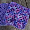 Granny Square Berry Dishcloths