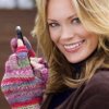 Striped Texting Gloves