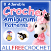 8 Adorable Crochet Amigurumi Patterns eBook