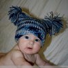 Baby Hat with Pom Poms