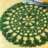 Beaded Shamrock Doily