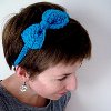 Blue Bow Headband