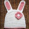 Easter Bunny Hat with Flower