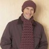 Mens Chunky Hat and Scarf Set