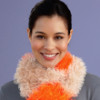 Two Color Fur Striped Scarf