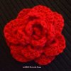 Red Rose Brooch