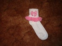 lace trimmed socks Fancy Footwork