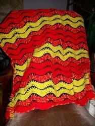 Sunrise Waves Crochet Lapghan
