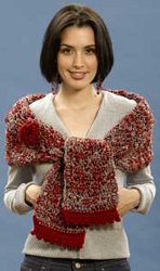 Autumn Red Wrap with Flower caron wrap Falling for Lotus Leaf Wraps and More Fall Fashion!