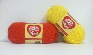 Red Heart With Wool yarn