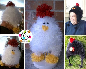 Creative Chicken Crochet Hat