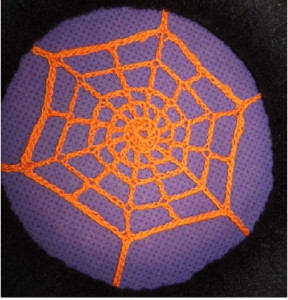 Hanging Spiderweb Wreath - Web