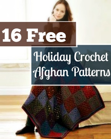 16 Free Holiday Crochet Afghan Patterns