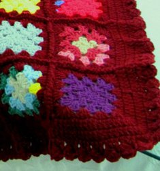 Crochet Granny Scrapghan Edging